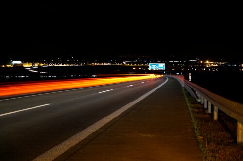 Autobahn bei Nacht Autobahn bei Nacht